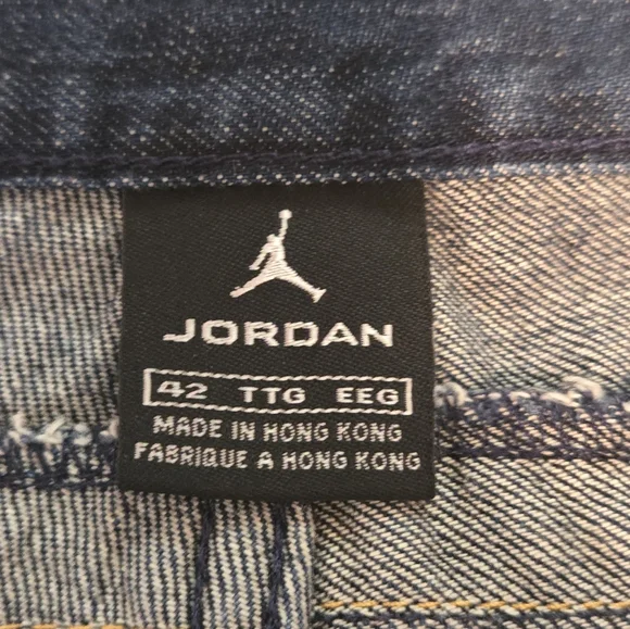 Mens JORDAN Jean Shorts Size 42